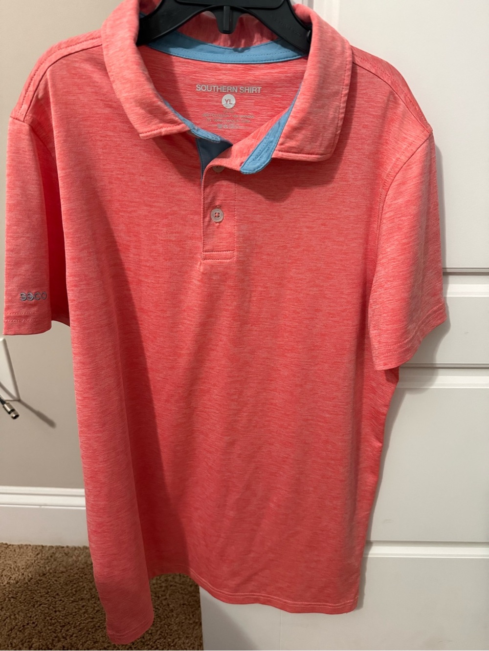 Youth Southern Shirt Co.  Coral Polo Shirt